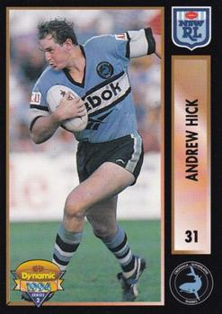1994 Dynamic Rugby League Series 2 #31 Andrew Hick Front